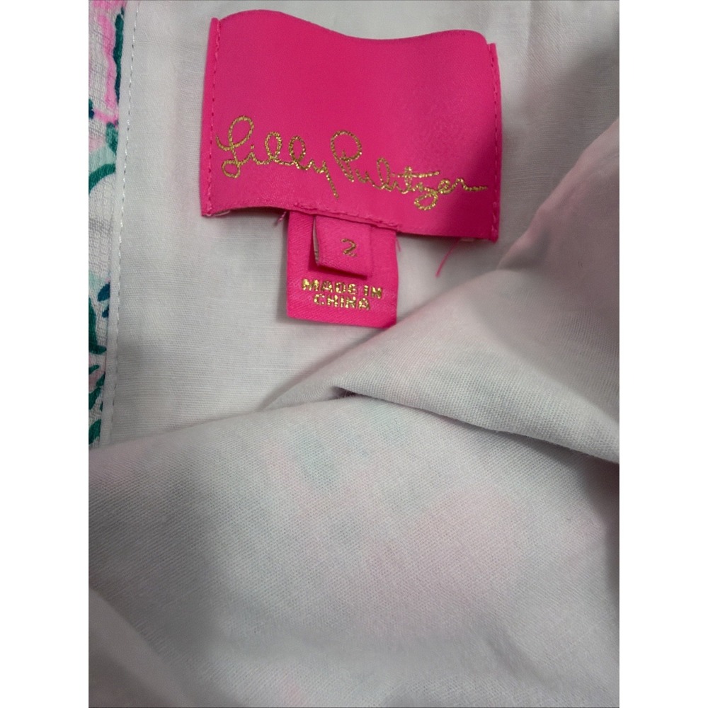 Lilly Pulitzer Mila Stretch Shift Dress in Agate Green 002522 - Size 2 - Picture 5 of 8